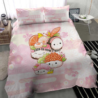 Japanese Kawaii Sushi Bedding Set Pink Wagara Palaka This Is How I Roll