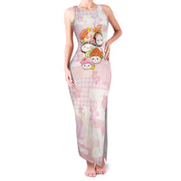 Personalized Japanese Kawaii Sushi Family Matching Tank Maxi Dress and Hawaiian Shirt Pink Wagara Palaka This Is How I Roll LT9 Mom's Dress Pink - Polynesian Pride