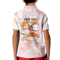Personalized Japanese Kawaii Sushi Kid Polo Shirt Pink Wagara Palaka This Is How I Roll