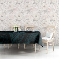 Blue Guam Latte Stone Tribal Tattoo Tablecloth Hafa Adai Six 7 One LT9 - Polynesian Pride