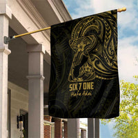 Gold Guam Latte Stone Tribal Tattoo Garden Flag Hafa Adai Six 7 One
