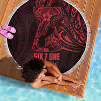 Oxblood Guam Latte Stone Tribal Tattoo Beach Blanket Hafa Adai Six 7 One