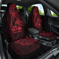 Oxblood Guam Latte Stone Tribal Tattoo Car Seat Cover Hafa Adai Six 7 One LT9 One Size Oxblood - Polynesian Pride