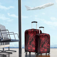 Oxblood Guam Latte Stone Tribal Tattoo Luggage Cover Hafa Adai Six 7 One LT9 - Polynesian Pride