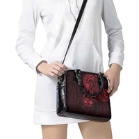 Oxblood Guam Latte Stone Tribal Tattoo Shoulder Handbag Hafa Adai Six 7 One