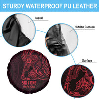 Oxblood Guam Latte Stone Tribal Tattoo Spare Tire Cover Hafa Adai Six 7 One LT9 - Polynesian Pride