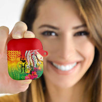 Vanuatu 45th Anniversary AirPods Case Polynesian with Sand Drawing Pattern - Polynesian Pride
