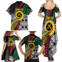 Vanuatu Proud to be Ni-van Personalised Family Matching Summer Maxi Dress and Hawaiian Shirt with Mutis En Atan Patterns LT9 - Polynesian Pride