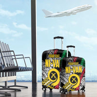 Vanuatu Proud to be Ni-van Personalised Luggage Cover with Mutis En Atan Patterns