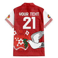 Custom Tonga Rugby Family Matching Mermaid Dress and Hawaiian Shirt Mate Maa Kupesi Style LT9 - Polynesian Pride