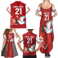 Custom Tonga Rugby Family Matching Summer Maxi Dress and Hawaiian Shirt Mate Maa Kupesi Style LT9 - Polynesian Pride
