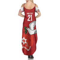 Custom Tonga Rugby Family Matching Summer Maxi Dress and Hawaiian Shirt Mate Maa Kupesi Style LT9 - Polynesian Pride