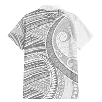 American Samoa White Sunday Family Matching Mermaid Dress and Hawaiian Shirt Polynesian Lotu Tamaiti LT9 - Polynesian Pride