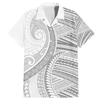 American Samoa White Sunday Hawaiian Shirt Polynesian Lotu Tamaiti - Polynesian Pride