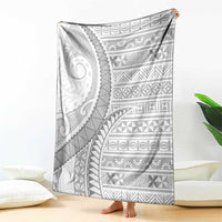 Tokelau White Sunday Blanket Lotu Tamaiti Ngatu Tokelau Feletoa Manulua LT9 - Polynesian Pride