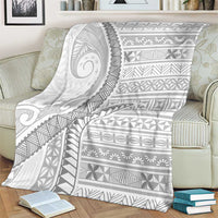 Tokelau White Sunday Blanket Lotu Tamaiti Ngatu Tokelau Feletoa Manulua LT9 - Polynesian Pride