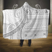 Tokelau White Sunday Hooded Blanket Lotu Tamaiti Ngatu Tokelau Feletoa Manulua LT9 - Polynesian Pride