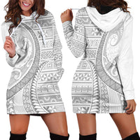 Tokelau White Sunday Hoodie Dress Lotu Tamaiti Ngatu Tokelau Feletoa Manulua LT9 - Polynesian Pride