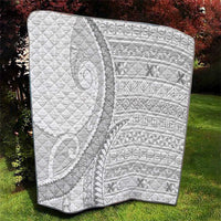 Tokelau White Sunday Quilt Lotu Tamaiti Ngatu Tokelau Feletoa Manulua LT9 - Polynesian Pride