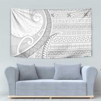 Tokelau White Sunday Tapestry Lotu Tamaiti Ngatu Tokelau Feletoa Manulua LT9 - Polynesian Pride