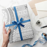 Tokelau White Sunday Wrapping Paper Lotu Tamaiti Ngatu Tokelau Feletoa Manulua LT9 - Polynesian Pride