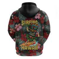 Hawaii Tiki Surfing Hoodie Mele Kalikimaka i Iulai!