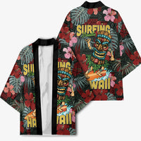 Hawaii Tiki Surfing Kimono Mele Kalikimaka i Iulai!