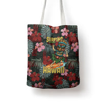 Hawaii Tiki Surfing Tote Bag Mele Kalikimaka i Iulai!