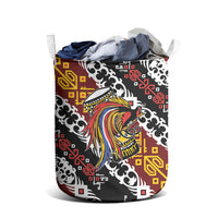 Papua New Guinea Bird Drum Laundry Basket Papuan Batik Motif LT9 - Polynesian Pride