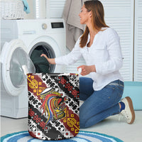 Papua New Guinea Bird Drum Laundry Basket Papuan Batik Motif LT9 - Polynesian Pride