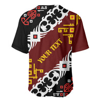Personalised Papua New Guinea Bird Drum Baseball Jersey Papuan Batik Motif LT9 - Polynesian Pride