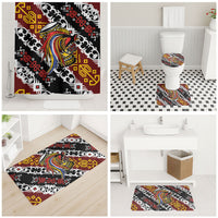 Papua New Guinea Bird Drum Bathroom Set Papuan Batik Motif LT9 - Polynesian Pride