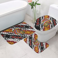 Papua New Guinea Bird Drum Bathroom Set Papuan Batik Motif LT9 - Polynesian Pride