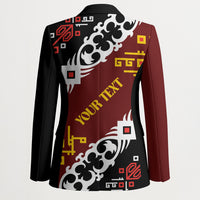 Personalised Papua New Guinea Bird Drum Blazer Papuan Batik Motif LT9 - Polynesian Pride