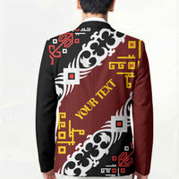 Personalised Papua New Guinea Bird Drum Blazer Papuan Batik Motif LT9 - Polynesian Pride
