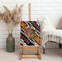 Papua New Guinea Bird Drum Canvas Wall Art Papuan Batik Motif LT9 - Polynesian Pride