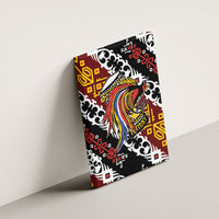 Papua New Guinea Bird Drum Canvas Wall Art Papuan Batik Motif LT9 - Polynesian Pride
