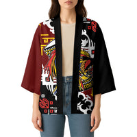 Personalised Papua New Guinea Bird Drum Kimono Papuan Batik Motif LT9 - Polynesian Pride