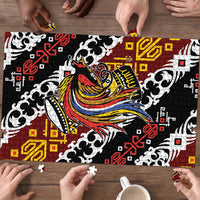Papua New Guinea Bird Drum Puzzle Papuan Batik Motif LT9 - Polynesian Pride