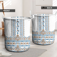 Papua New Guinea Bird Ethnic Laundry Basket Papuan Batik Inspired Pattern LT9 - Polynesian Pride