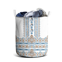 Papua New Guinea Bird Ethnic Laundry Basket Papuan Batik Inspired Pattern LT9 - Polynesian Pride