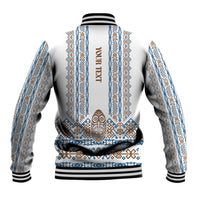 Personalised Papua New Guinea Bird Ethnic Baseball Jacket Papuan Batik Inspired Pattern LT9 - Polynesian Pride
