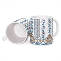 Papua New Guinea Bird Ethnic Ceramic Mug Papuan Batik Inspired Pattern LT9 - Polynesian Pride