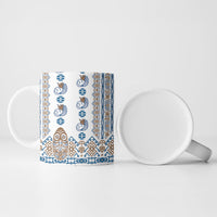 Papua New Guinea Bird Ethnic Ceramic Mug Papuan Batik Inspired Pattern LT9 - Polynesian Pride