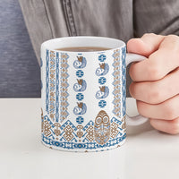 Papua New Guinea Bird Ethnic Ceramic Mug Papuan Batik Inspired Pattern LT9 - Polynesian Pride