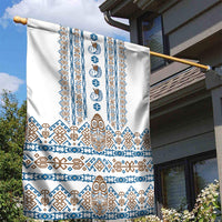 Papua New Guinea Bird Ethnic Garden Flag Papuan Batik Inspired Pattern LT9 - Polynesian Pride