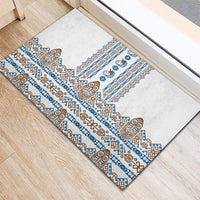 Papua New Guinea Bird Ethnic Rubber Doormat Papuan Batik Inspired Pattern LT9 - Polynesian Pride
