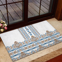 Papua New Guinea Bird Ethnic Rubber Doormat Papuan Batik Inspired Pattern LT9 - Polynesian Pride