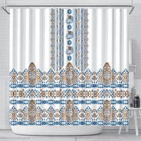 Papua New Guinea Bird Ethnic Shower Curtain Papuan Batik Inspired Pattern LT9 - Polynesian Pride