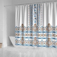 Papua New Guinea Bird Ethnic Shower Curtain Papuan Batik Inspired Pattern LT9 - Polynesian Pride